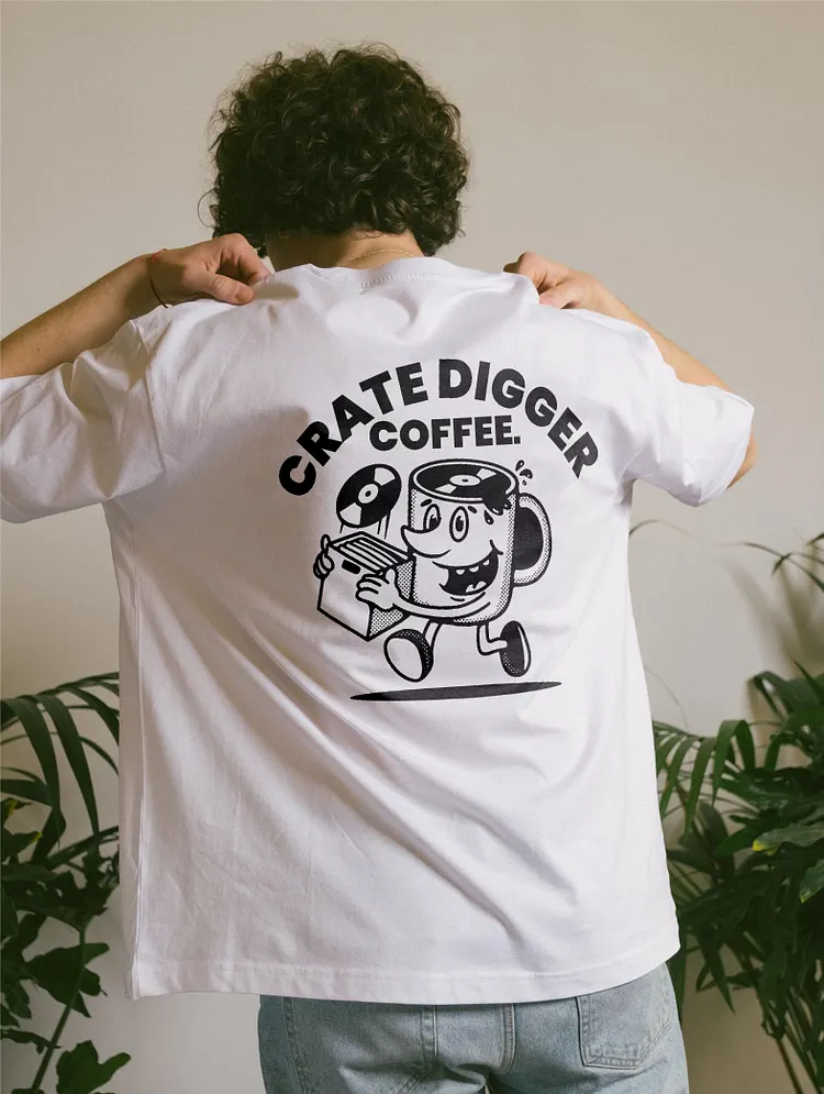 Crate Digger Coffee T-shirt