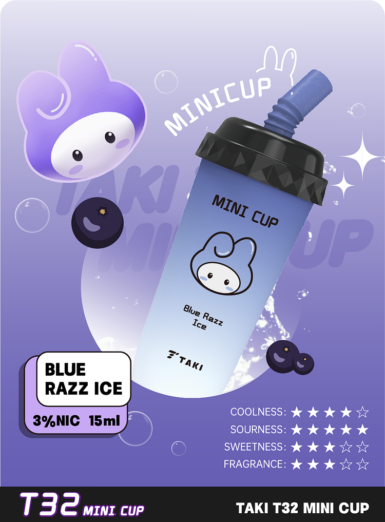 [Malaysia ] TAKI T32 Mini cup Disposable vape- Mini cup- 15ml-6000puffs-veexshop