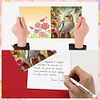 (US Only)8PCS Bird Flower DIY Diamond Art Greeting Cards Congratulations Cards & Gifts