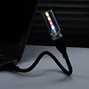 Colorful plug-in mini USB glass bottle night light for car, dormitory, desktop, creative car ambient light