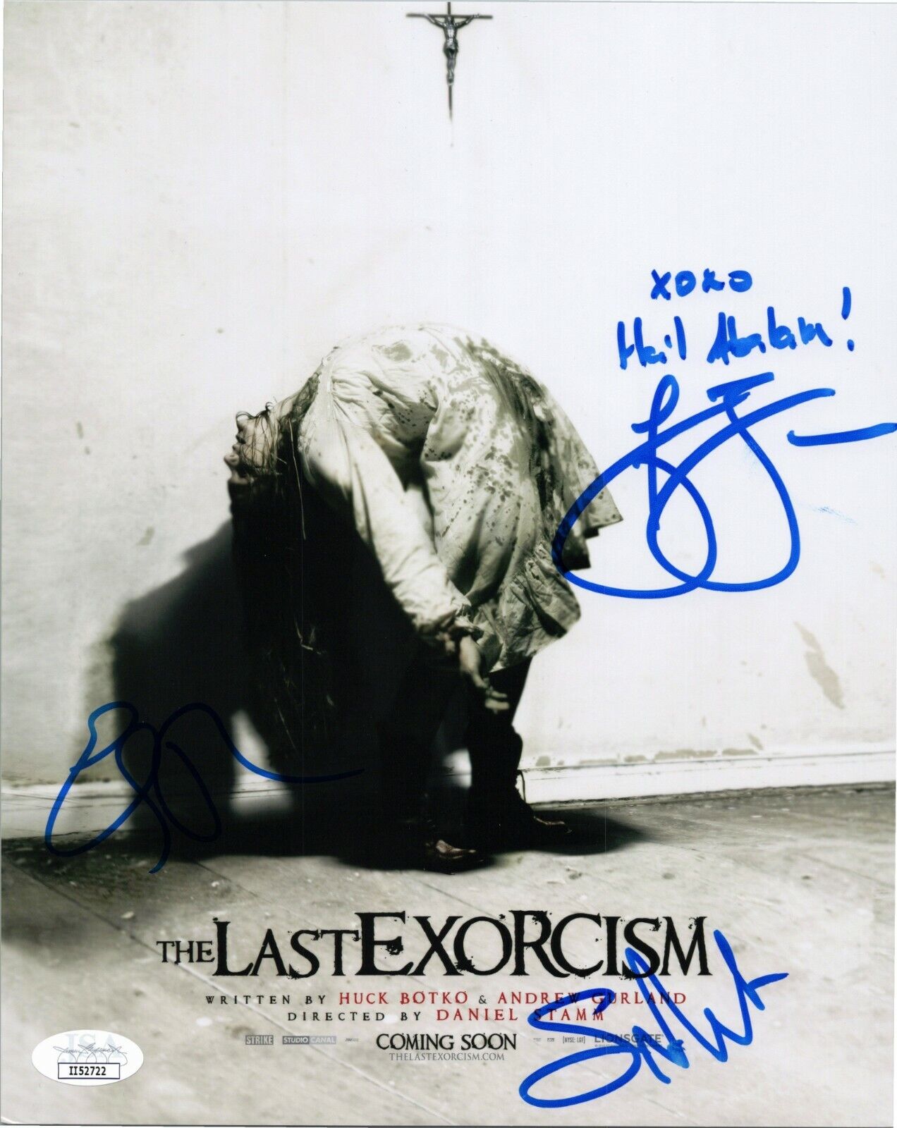 ELI ROTH ~ ASHLEY BELL +1 Hand-Signed THE LAST EXORCISM