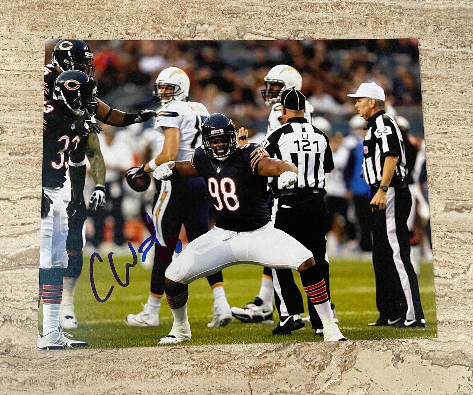 Corey Wootton Chicago Bears Autographed Signed 8X10 Photo Poster painting W/COA