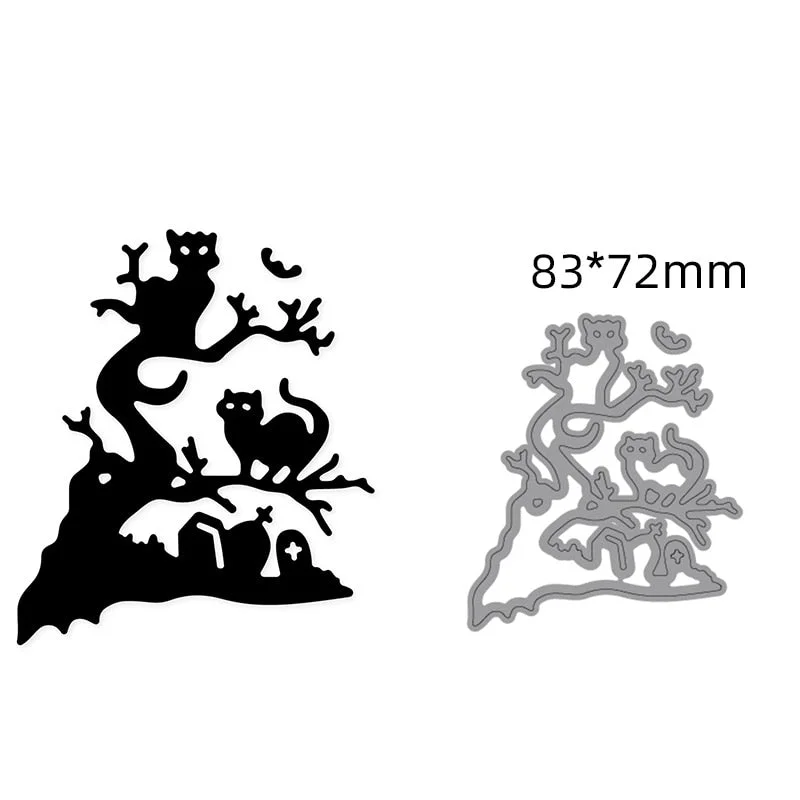 Metal Cutting Dies Halloween Magic Witch 2021 New Craft Dies Stencils Dies For DIY Scrapbooking Paper photo Cards Embossing Dies