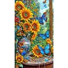 Diamond Painting -DIY Full Round Drill Sunflower Butterfly(70*40 CM)