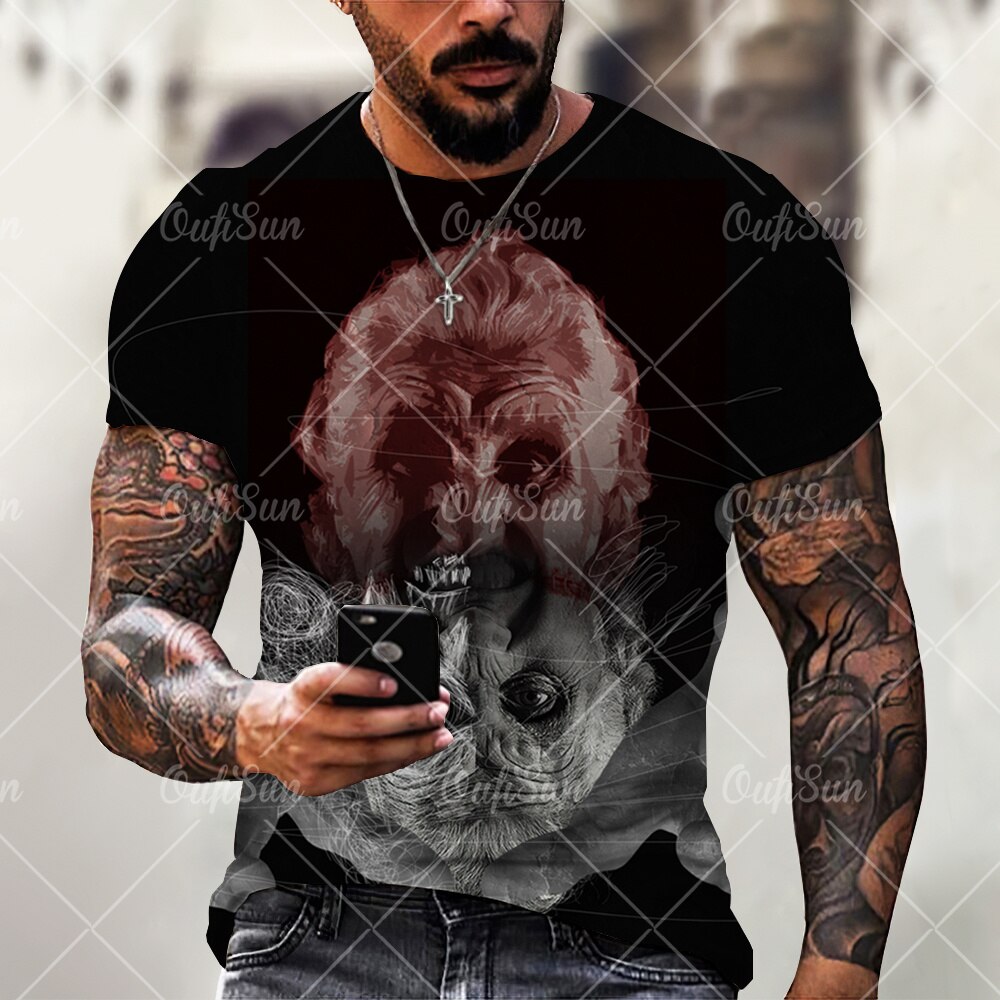

Horror Old Man - 3D Printed Men T Shirt, Xl, 501 Original
