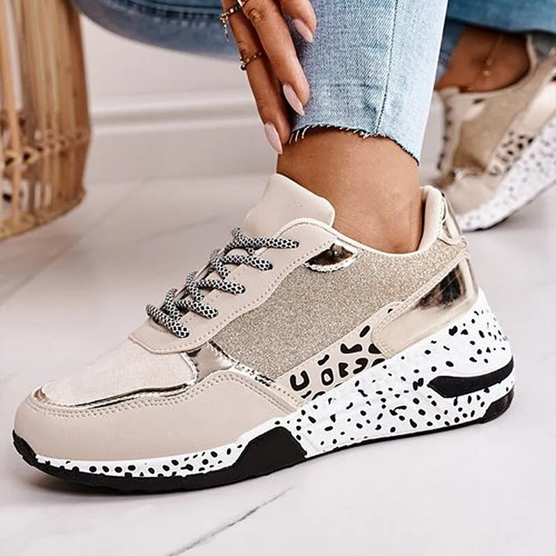 Women Summer Shoes 2021 Spoorts Shoes Women Lace Up Wedge Sports Sneakers Vulcanized Platform Casual Shoes Flats Shoes