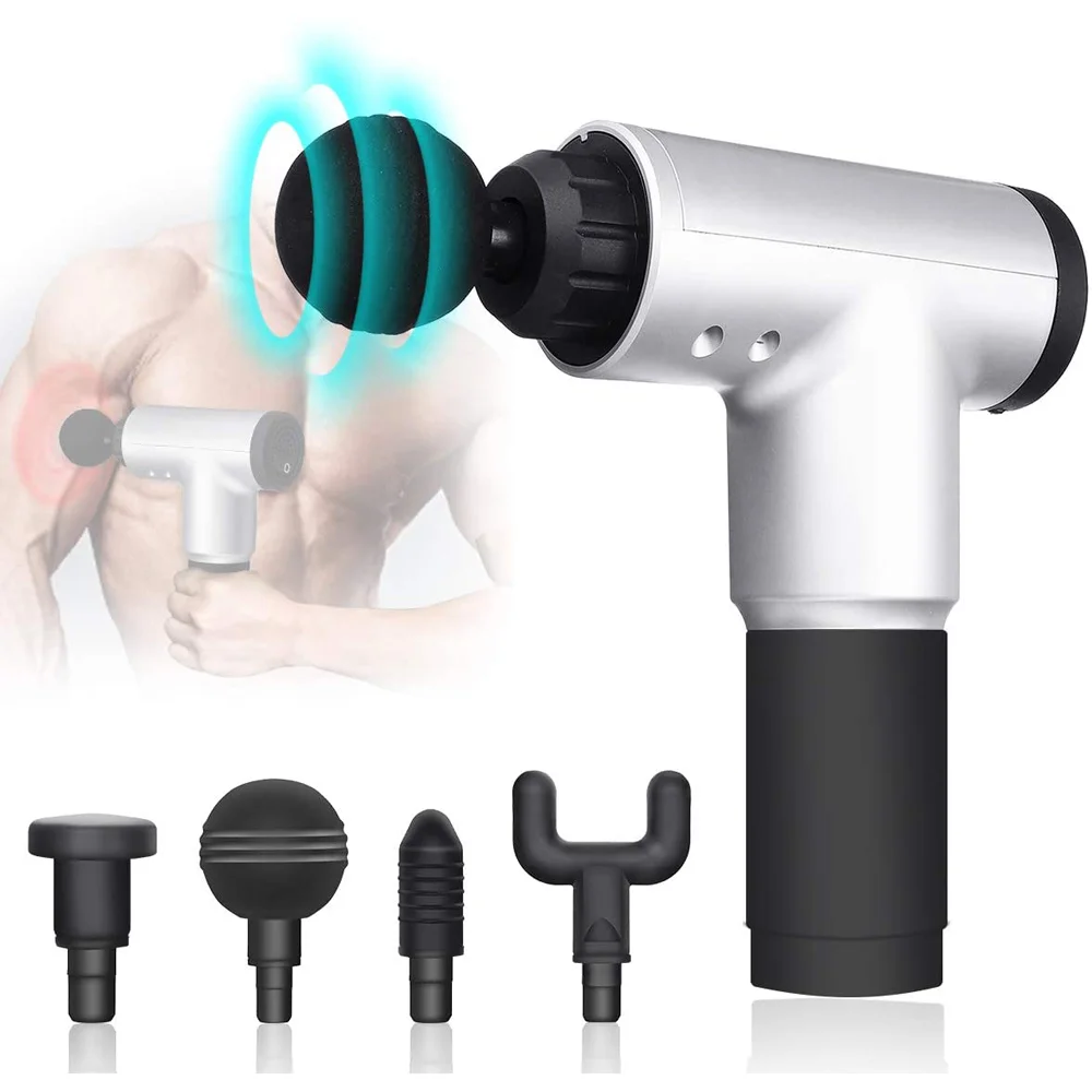 6 Speeds Massage Gun, Cordless Handheld Deep Tissue Muscle Massager, Chargeable Percussion Device Super Quiet
