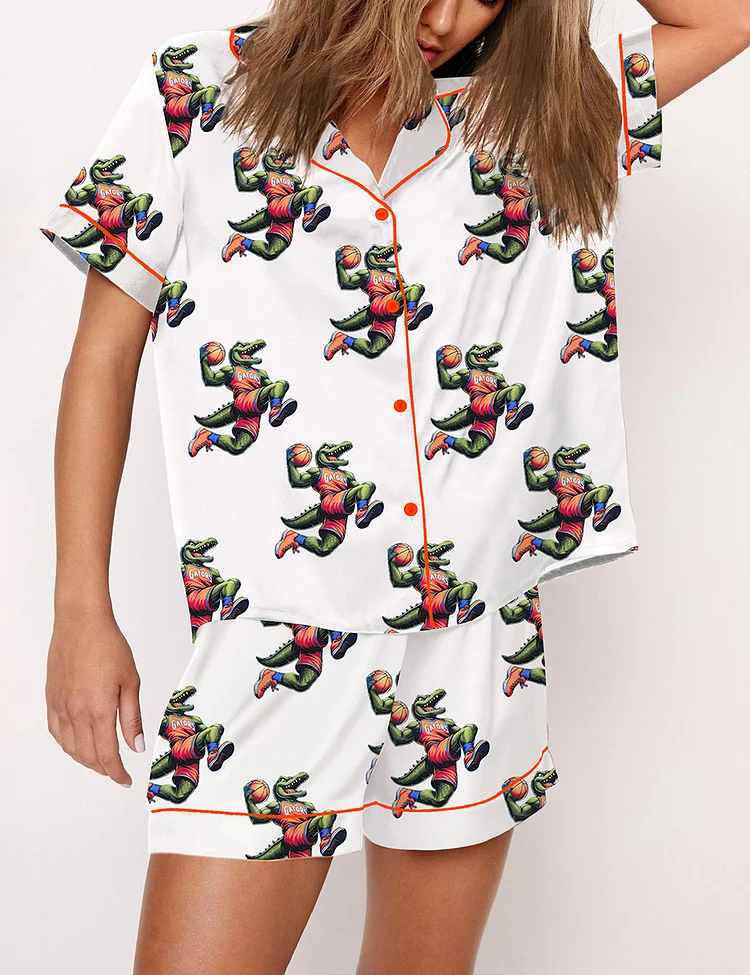 Women's Florida Gators Basketball Print Pajama Set