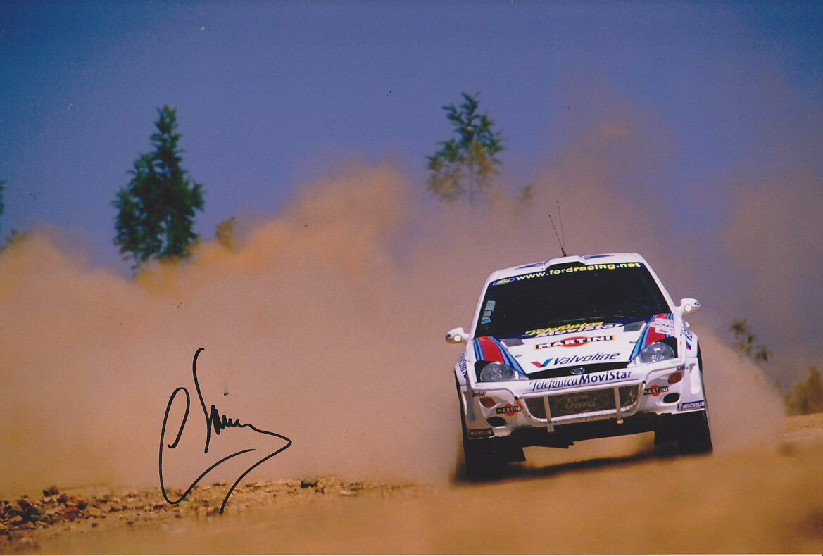 Carlos Sainz Hand Signed Ford Photo Poster painting 12x8 4.