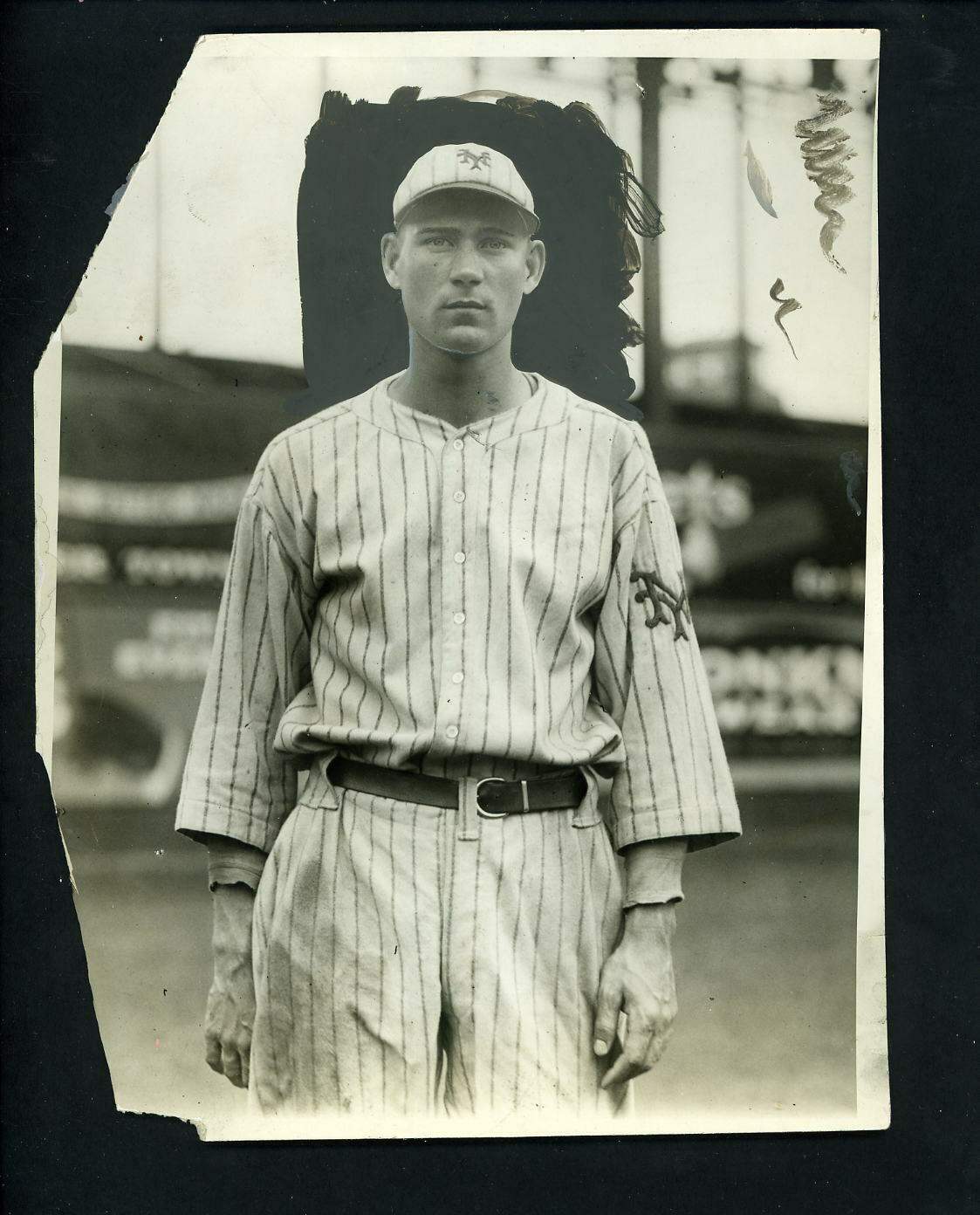 Wayland Dean circa 1924 TYPE 1 Press Photo Poster painting New York Giants