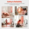 [US Local Warehouse] Near Infrared Light Stand with Wheels 44 Lb Load Capacity Red Light Stand Angle Height Adjustable Lamp Holder Gift Idea for Mom Women Wife Sister Girlfriend