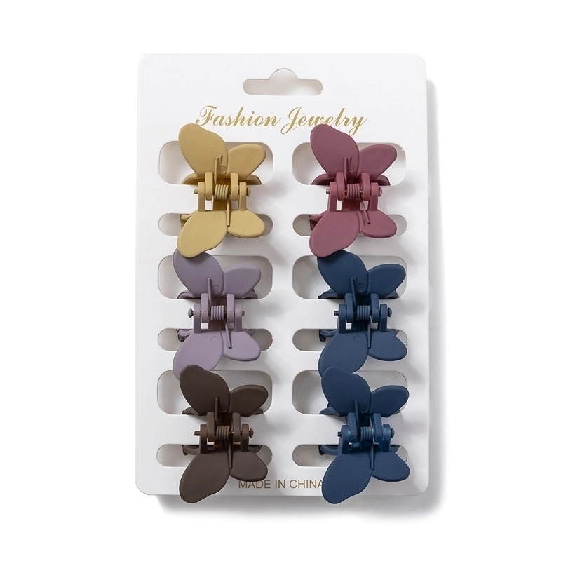 Women’s Sweet Geometric Bow Knot Plastic Resin Stoving Varnish Hair Claws