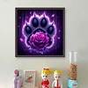 Paw Rose-11CT Stamped Cross Stitch 40*40cm