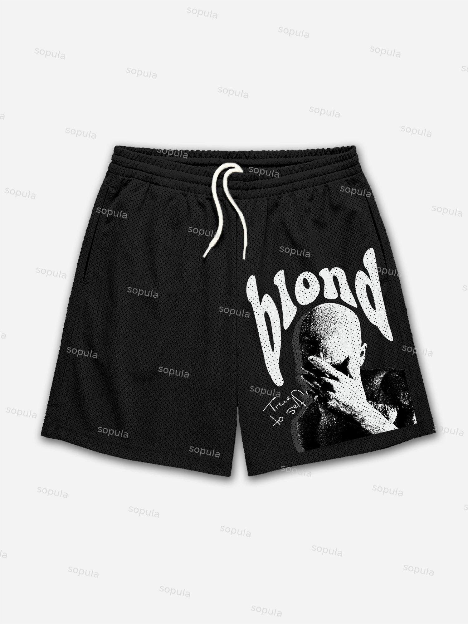 Vintage Frank Ocean Blond Graphic Mesh Shorts - SOPULA