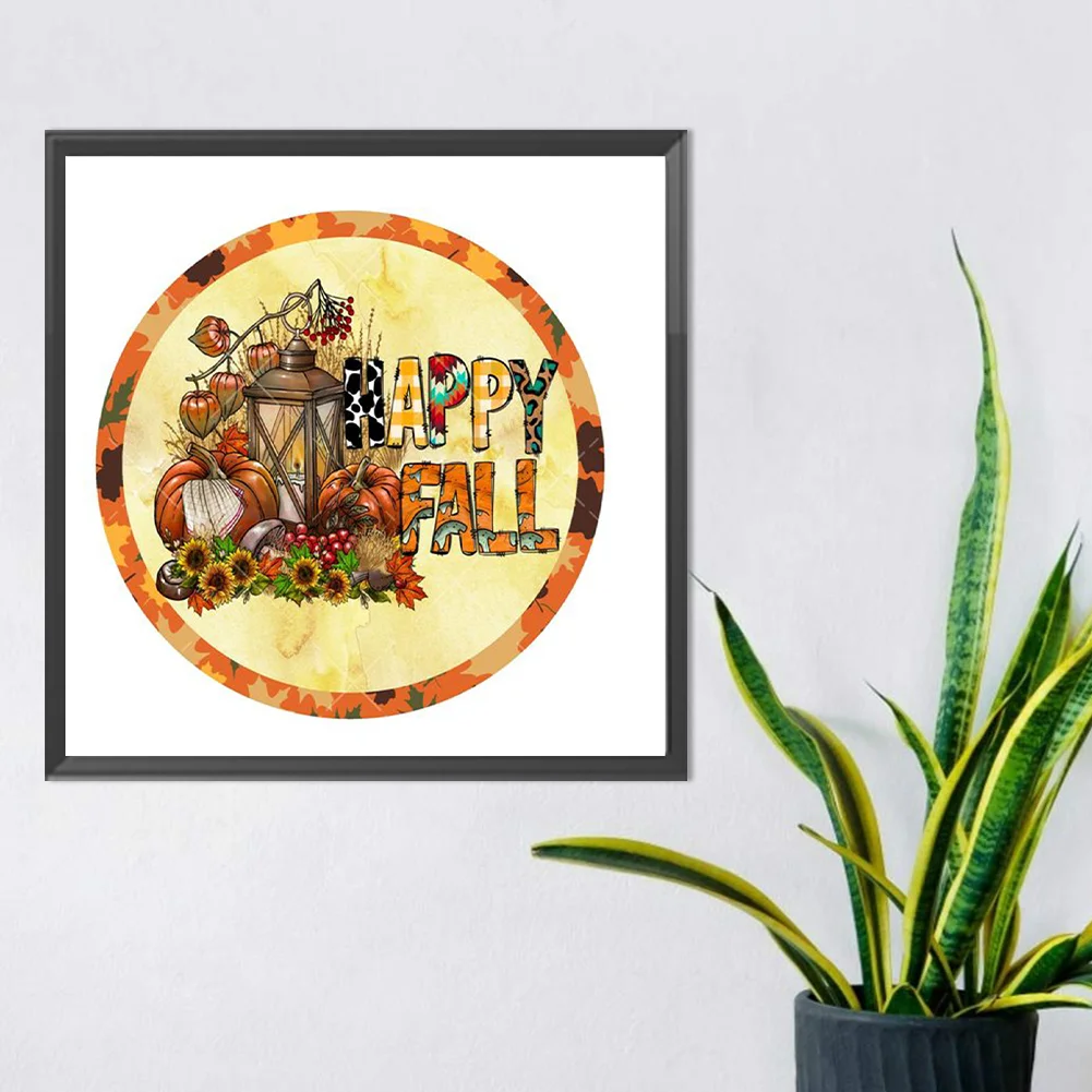 Diamond Painting - Full Round Drill - Fall Pumpkin(Canvas|30*30cm)