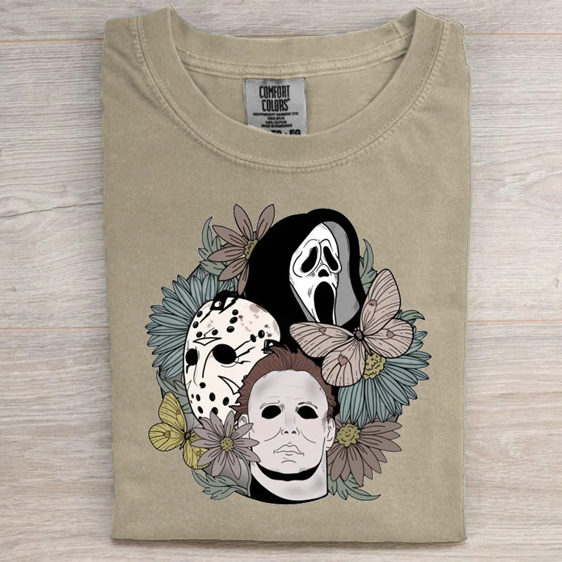 Horror movie Floral Tee