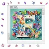 Butterfly Flower F 5D Partial Drill DIY Diamond Painting Kit 30*30cm