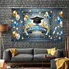 Congrats Photography Background Cloth Wear Resist Bachelor Hat Backdrop Banner