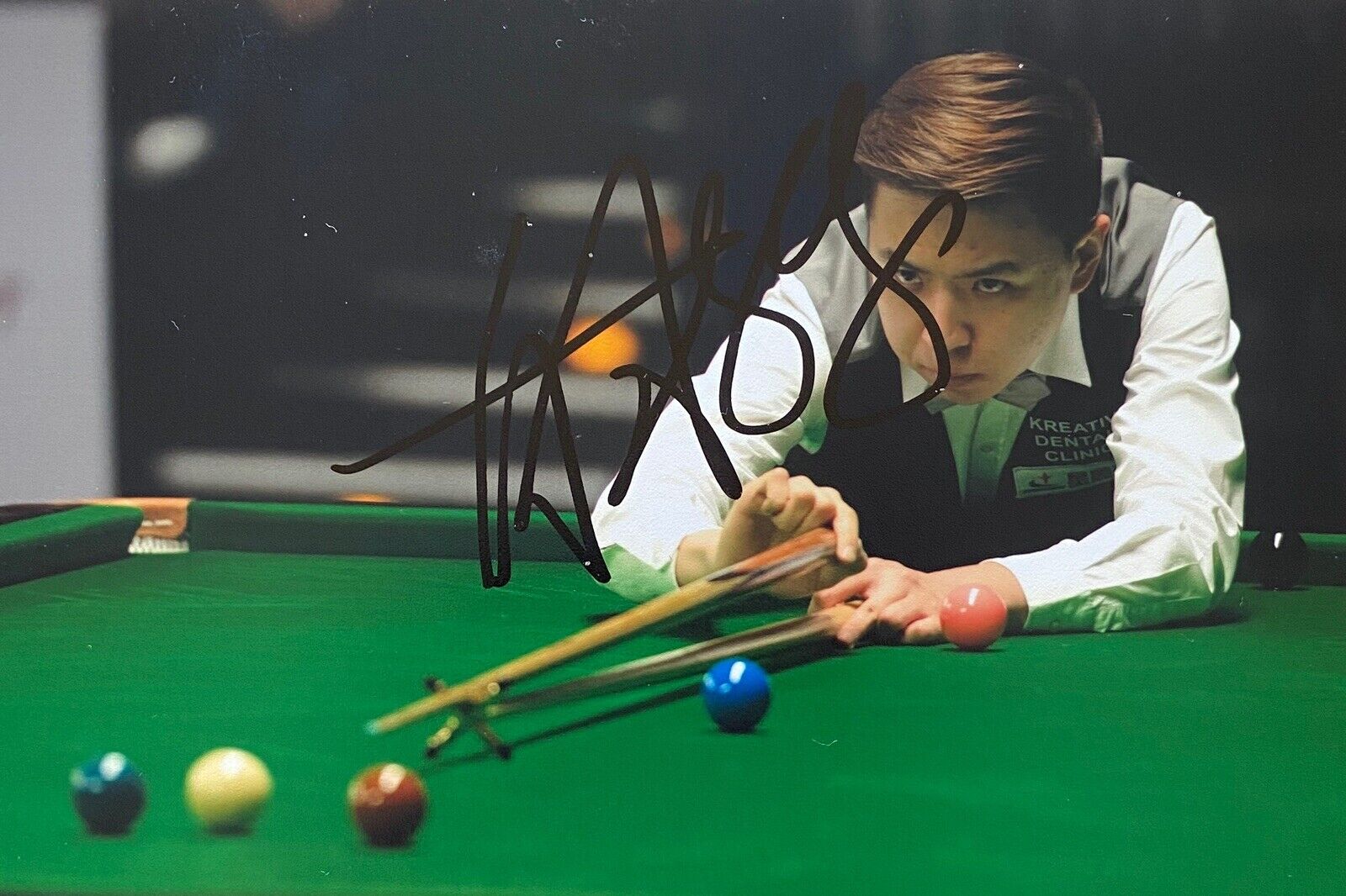 Xiao Guodong Genuine Hand Signed 6X4 Photo Poster painting - Snooker 5