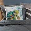 Turtle - 11CT Stamped Cross Stitch Pillowcase 45*45cm