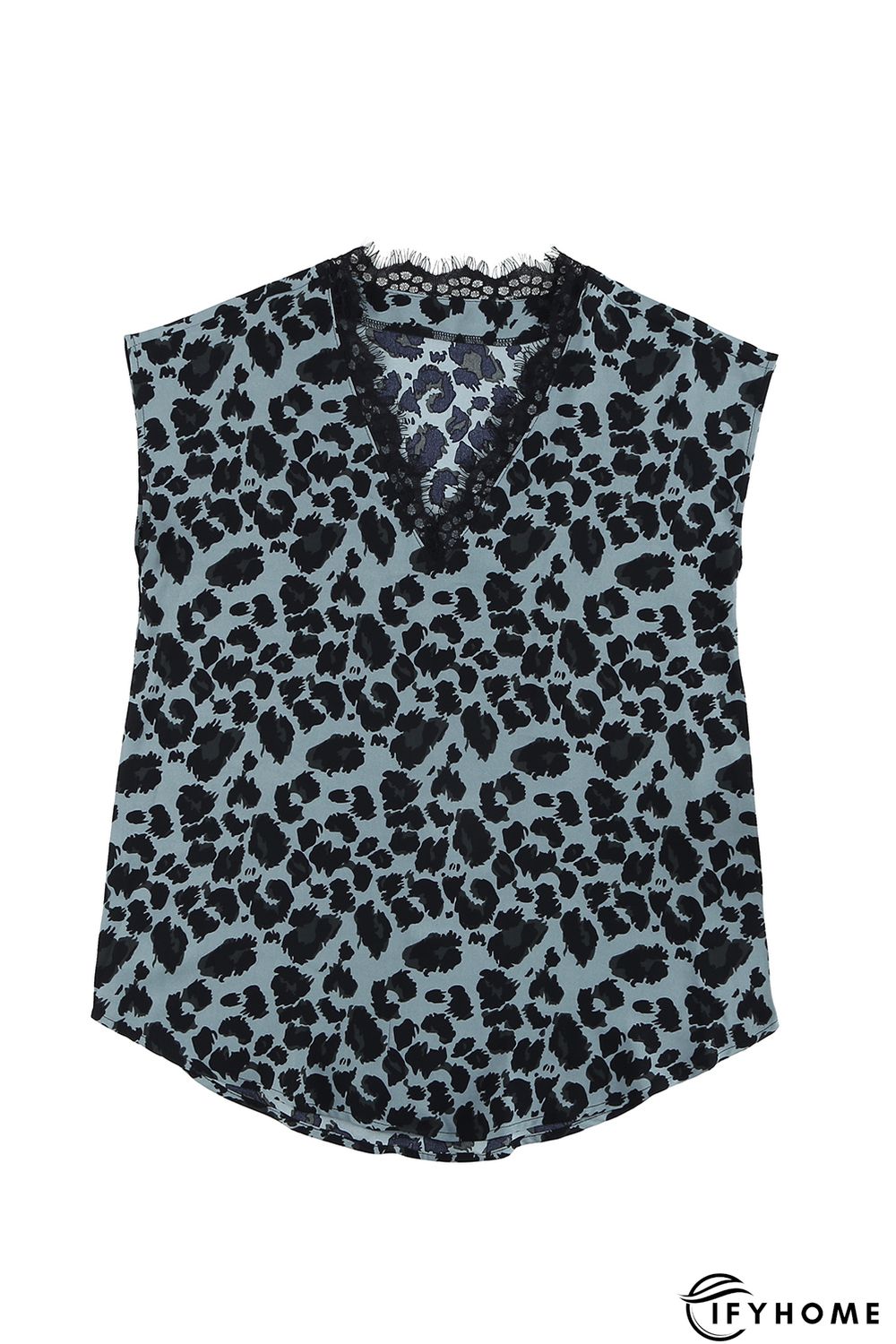 Green White/Apricot Floral Scalloped V Neck Short Sleeves Top Black Polka Dot Scalloped V Neck Short Sleeves Top Green Leopard Scalloped V Neck Short Sleeves Top | IFYHOME