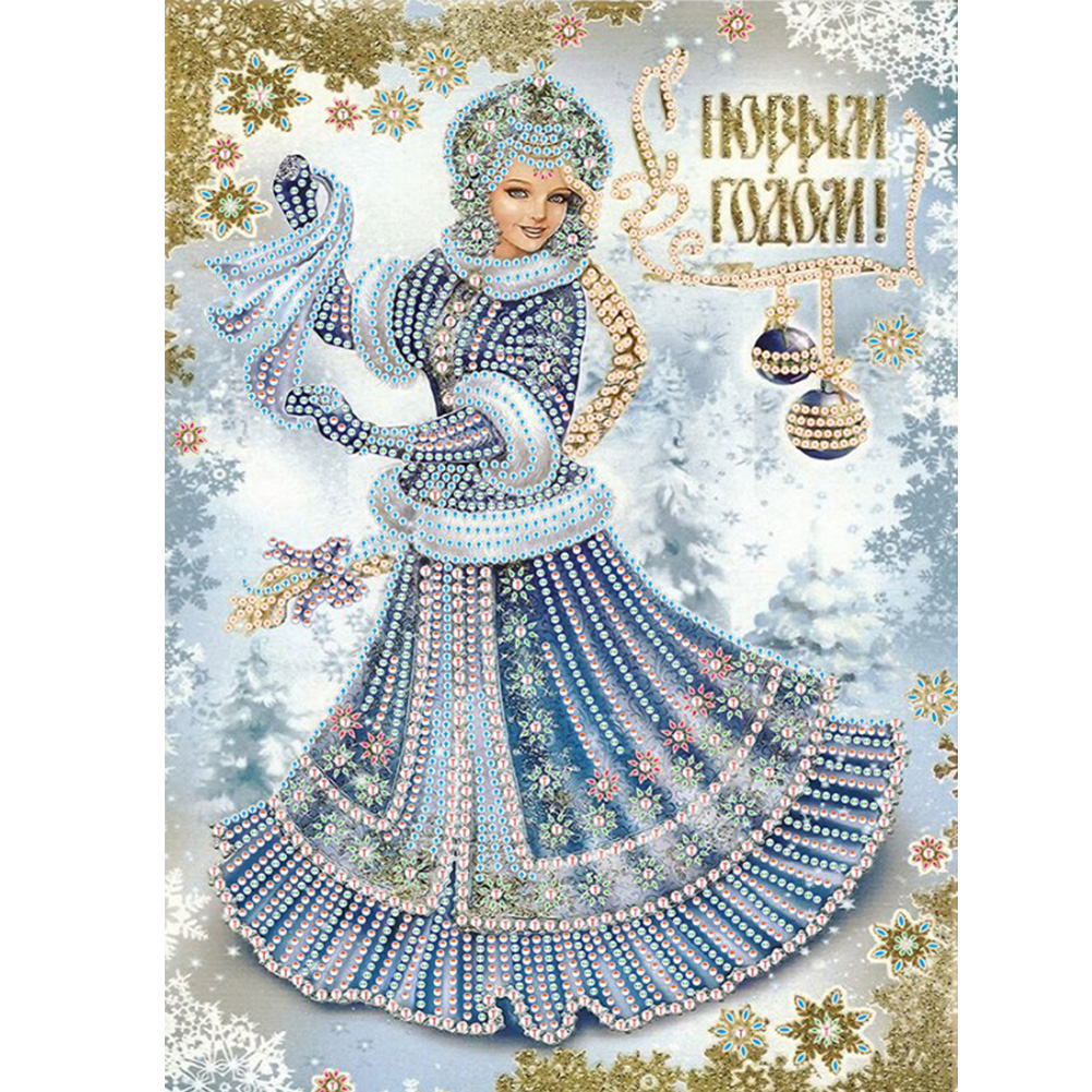 

30*40CM - Special Shaped Diamond Painting - Russian Beauty, 501 Original