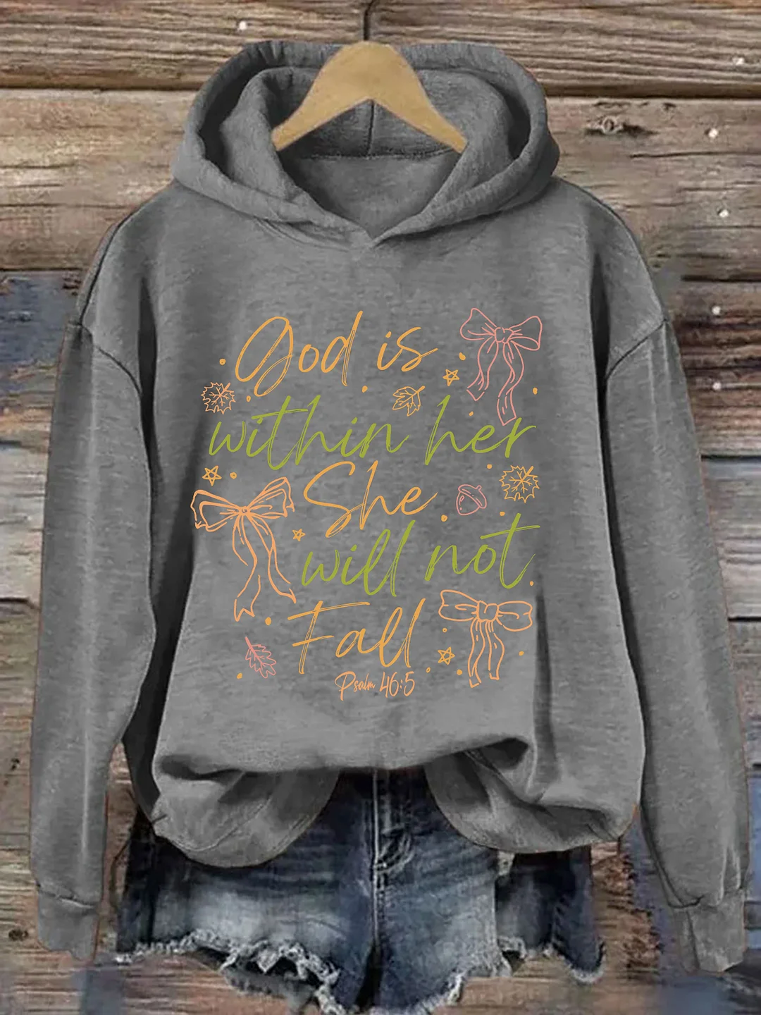 God Is Within Her She Will Not Fall Hoodie
