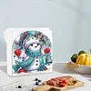 Acrylic Winter Snowman Diamond Painting Paper Towel Napkin Holder for Art Crafts