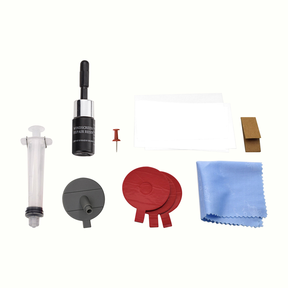 

DIY Car Windshield Repair Tools Windscreen Glass Scratch Crack Restore Kit, Red, 501 Original