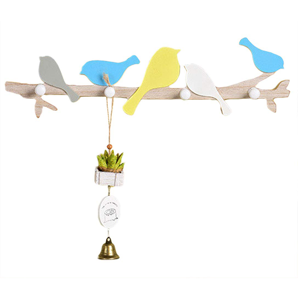

Seamless Wooden Bird Wall Decoration Hook, 501 Original