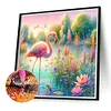 Flamingo Stream-Full Round Diamond Painting 40*40CM