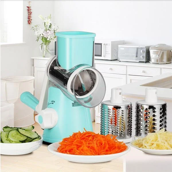 3-in-1 Manual Rotary Vegatable Fruit Slicer