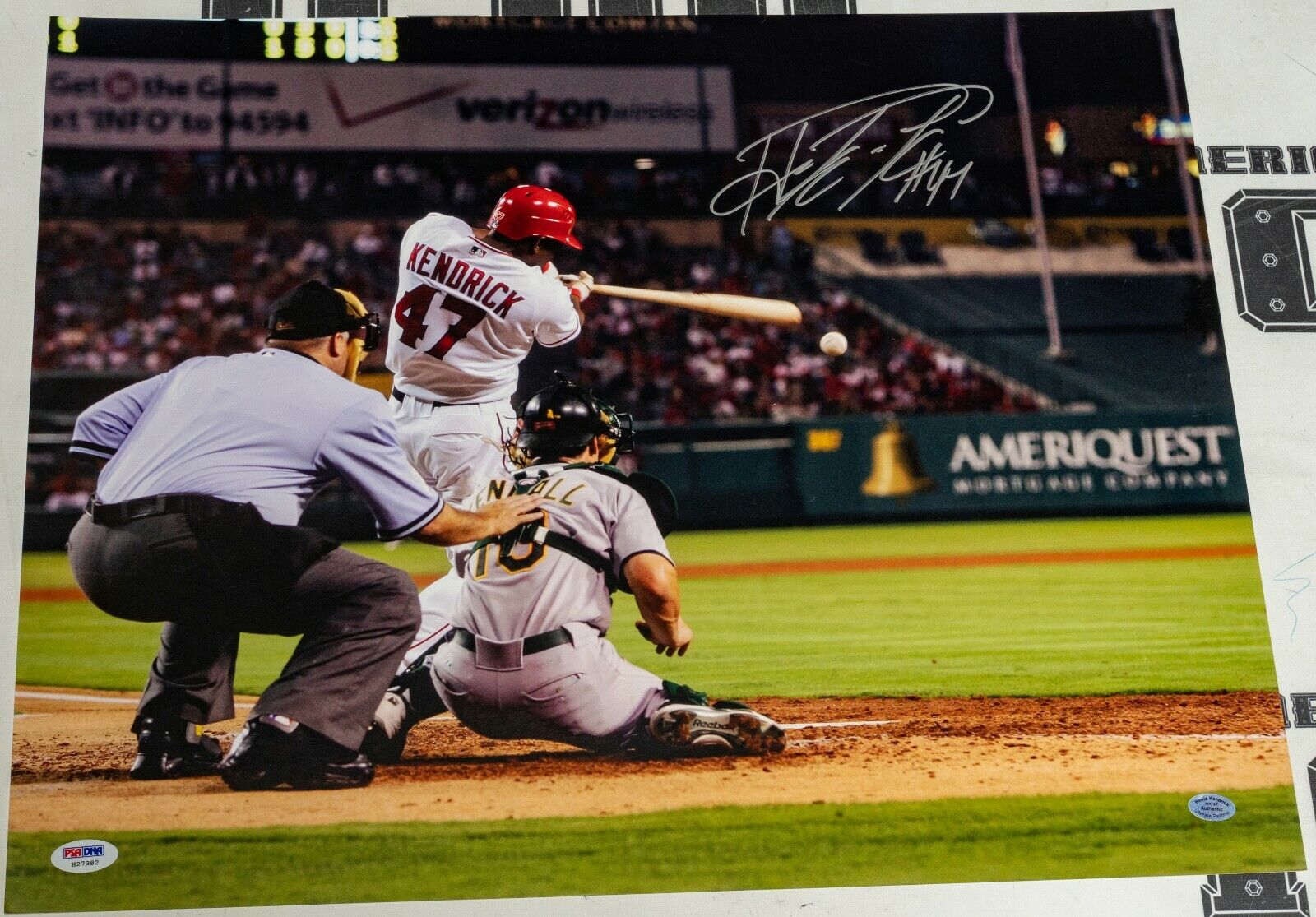 Howie Kendrick Signed Angels Baseball 16x20 Photo Poster painting PSA/DNA COA Autograph Picture