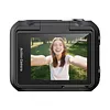 Compact Panoramic Action Camera Anti-Shake WiFi Mini Sports Camera 2.0in Flip Screen with Magnetic Neck Strap for First-person View Shooting