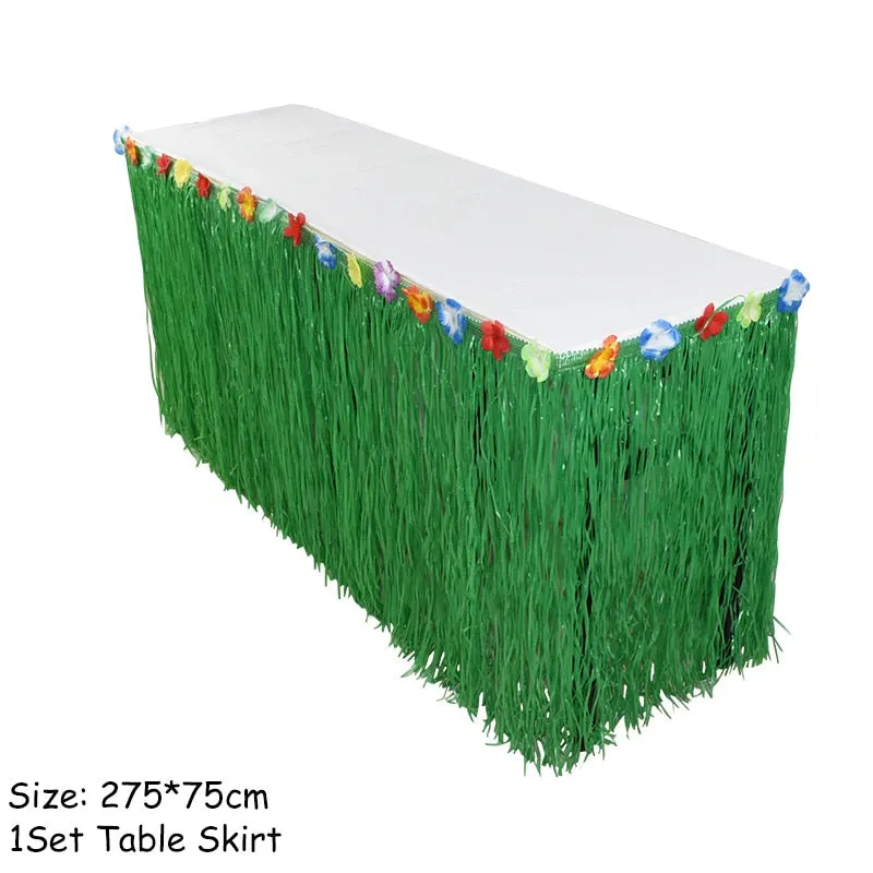 Hawaiian Party Decorations Palm Leaves Bunting Banner Luau Flamingo Summer Tropical Party Decoration Jungle Safari Party Ballons