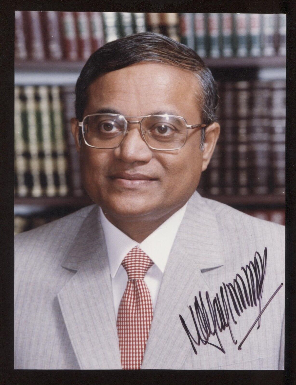 Maumoon Abdul Gayoom Signed Photo Poster painting Vintage Autographed President of Malvides