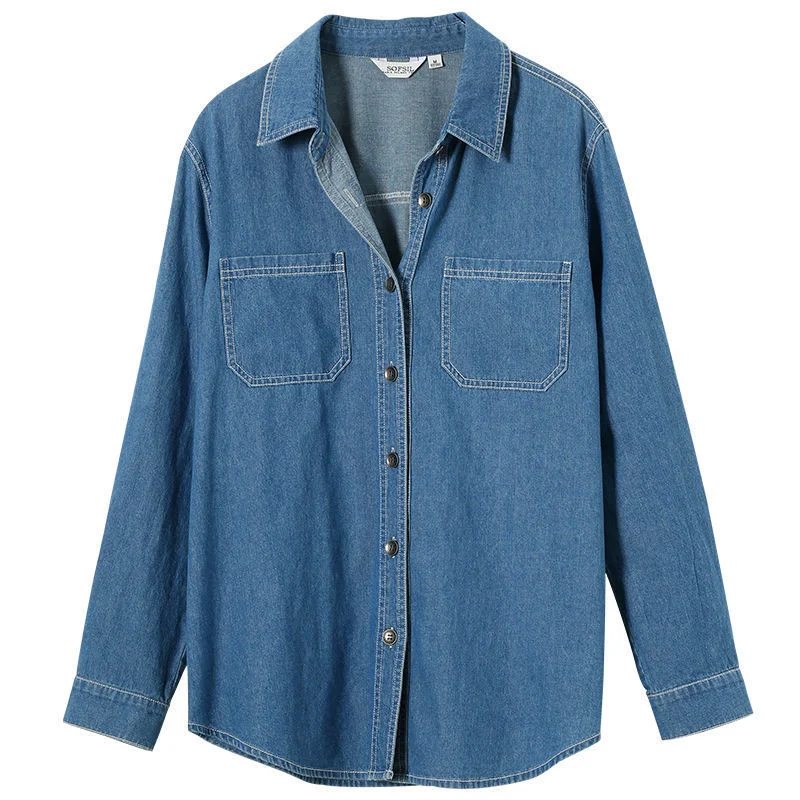 Toloer Toloer Shirt Female Autumn New Loose Korean Version Long Sleeve Retro Versatile Casual Shirt Ins Tide Coat-Outfit Ideas