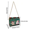 (US Local)DIY Knitted Diamond Art Wooden Coin Pouch with Chain 5D Diamond Painting Purse