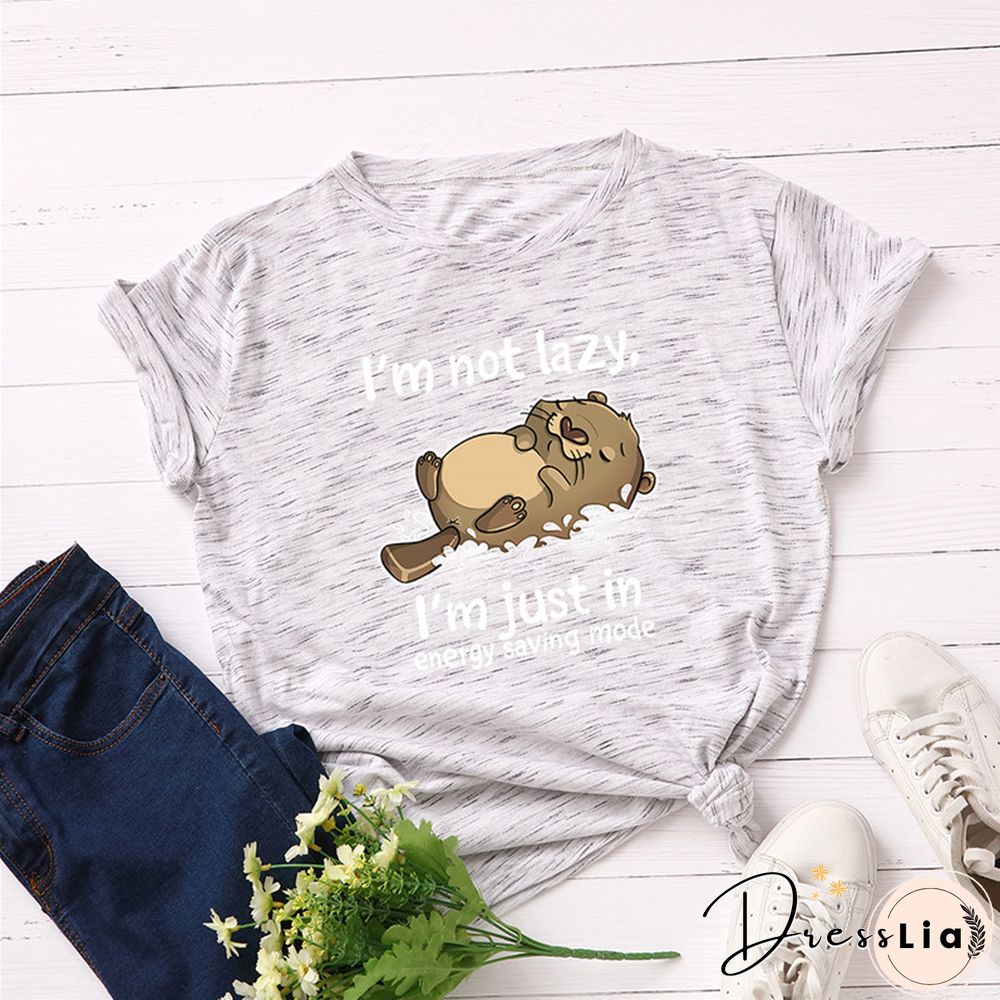 100% Cotton Summer Women TShirt Lovely Cat Letter Print Graphic T Shirt O Neck Short Sleeve Female Tee Shirts Casual Tops