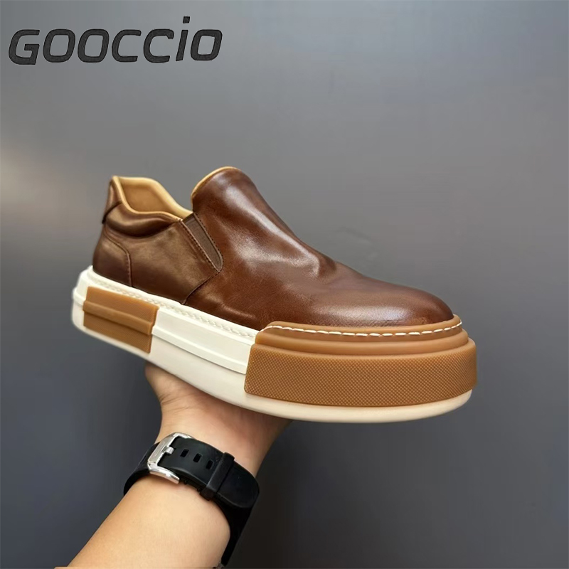 BC189 Cowhide Casual Shoes For Men GOOCCIO   
