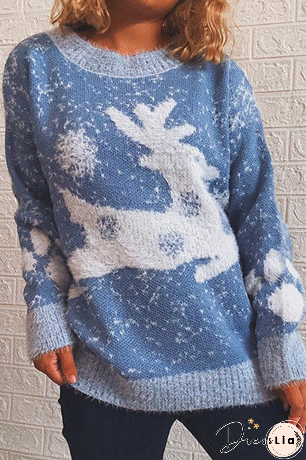 Casual Wapiti Split Joint  Contrast O Neck Tops