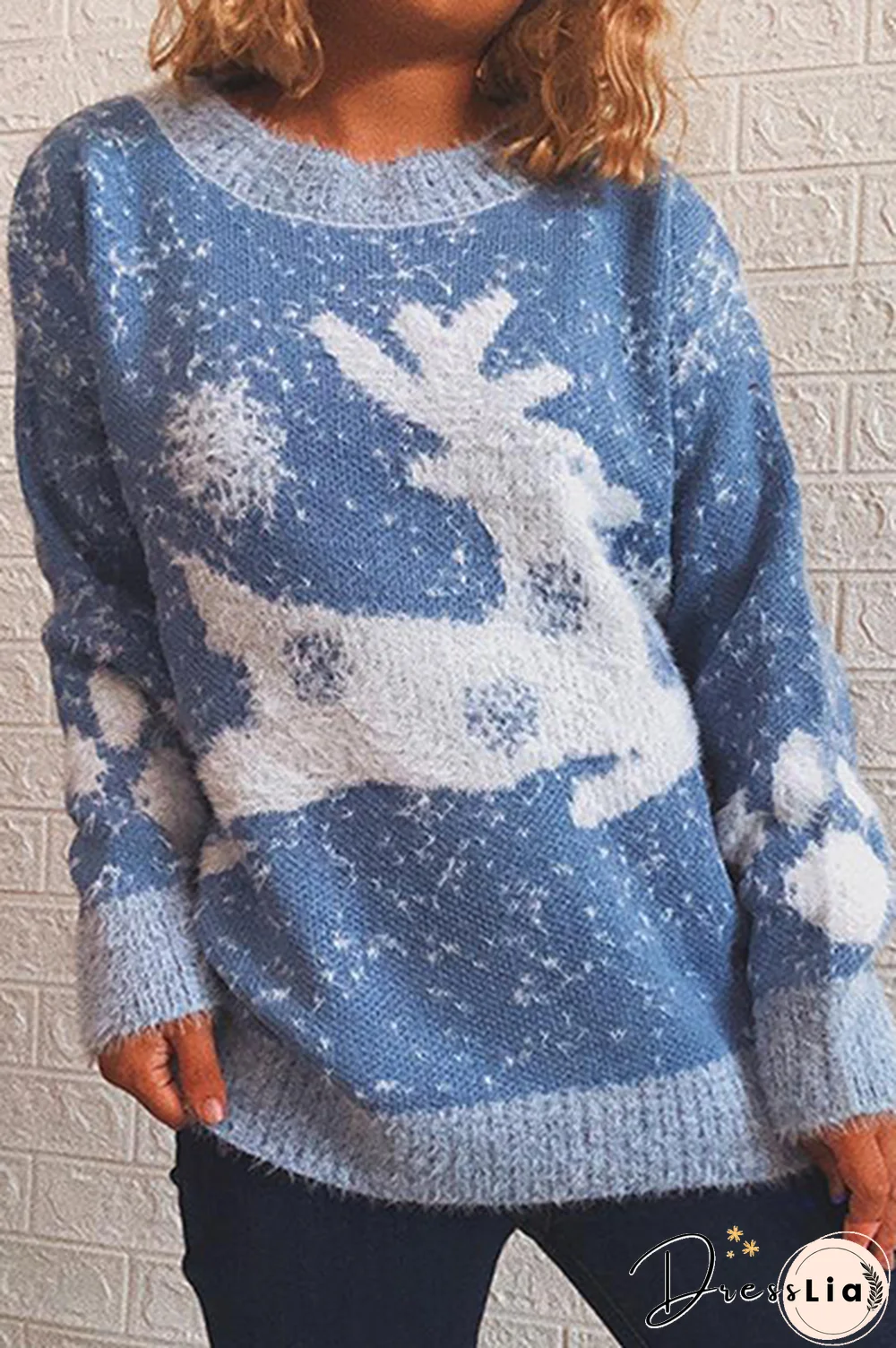 Casual Wapiti Split Joint  Contrast O Neck Tops