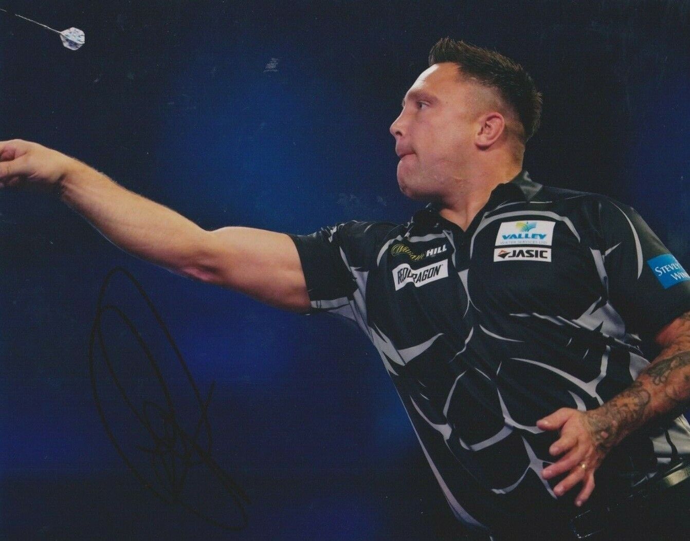 Gerwyn Price **HAND SIGNED** 8x10 Photo Poster painting ~ Darts ~ AUTOGRAPHED