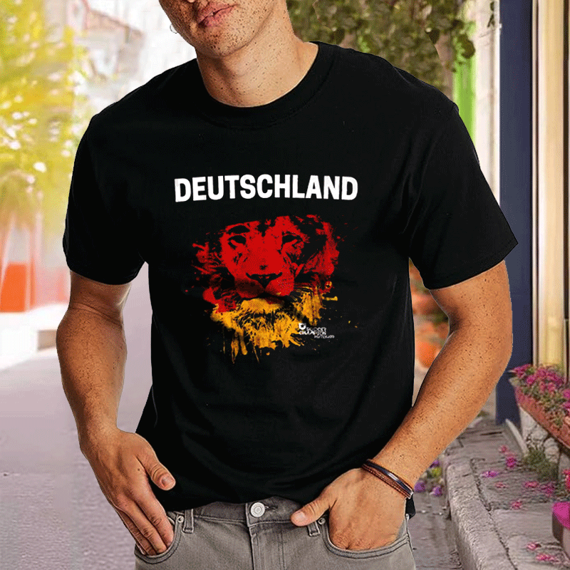 Men's Germany 2024 Football Race Casual T-Shirt