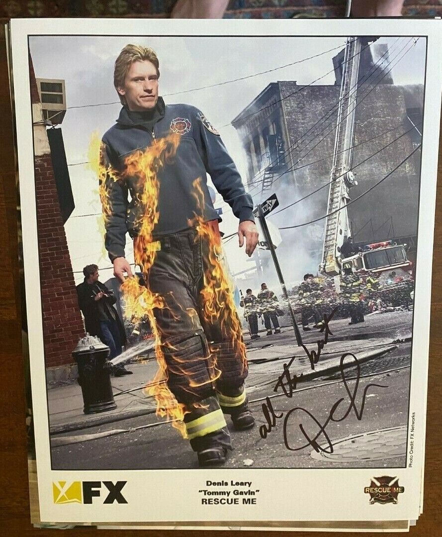 Denis Leary signed autographed 8x10 Photo Poster painting official FX Rescue Me Fireman