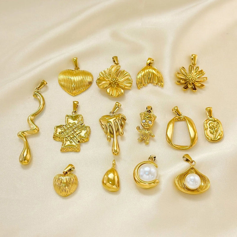 1 Piece 304 Stainless Steel Geometric Pendant Jewelry Accessories