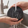 3pcs Round Kitchen Clean Sponges for Stainless Steel Soft Absorbent Non-Scratch Compressed Dish Scrubber for Household Cleaning Pot