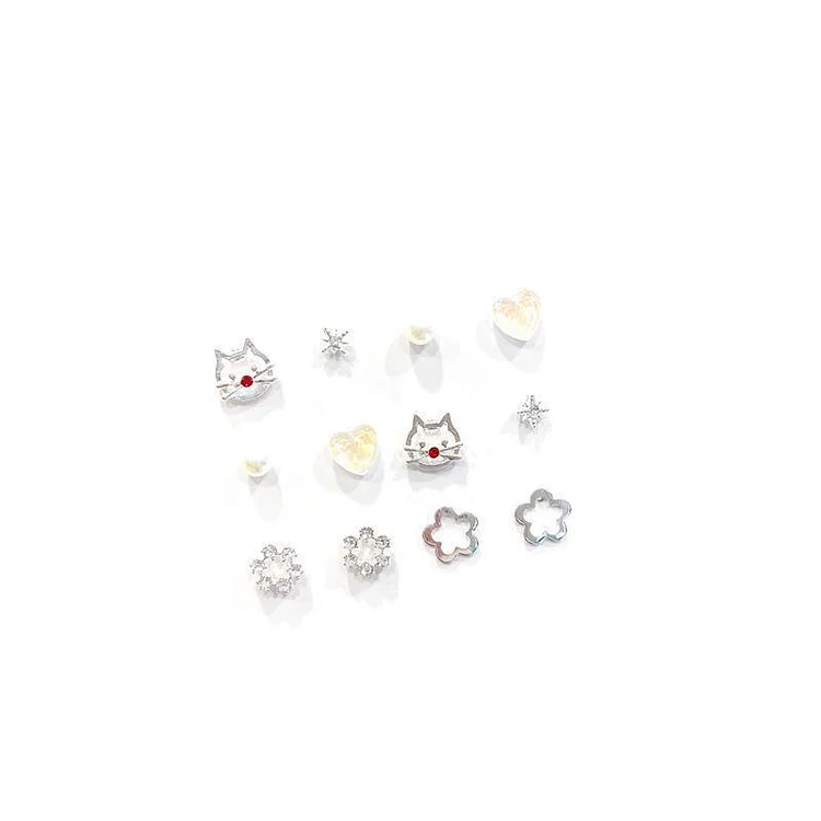 Exquisite Earring Set Cat Butterfly Pearl Earrings Gift for Her