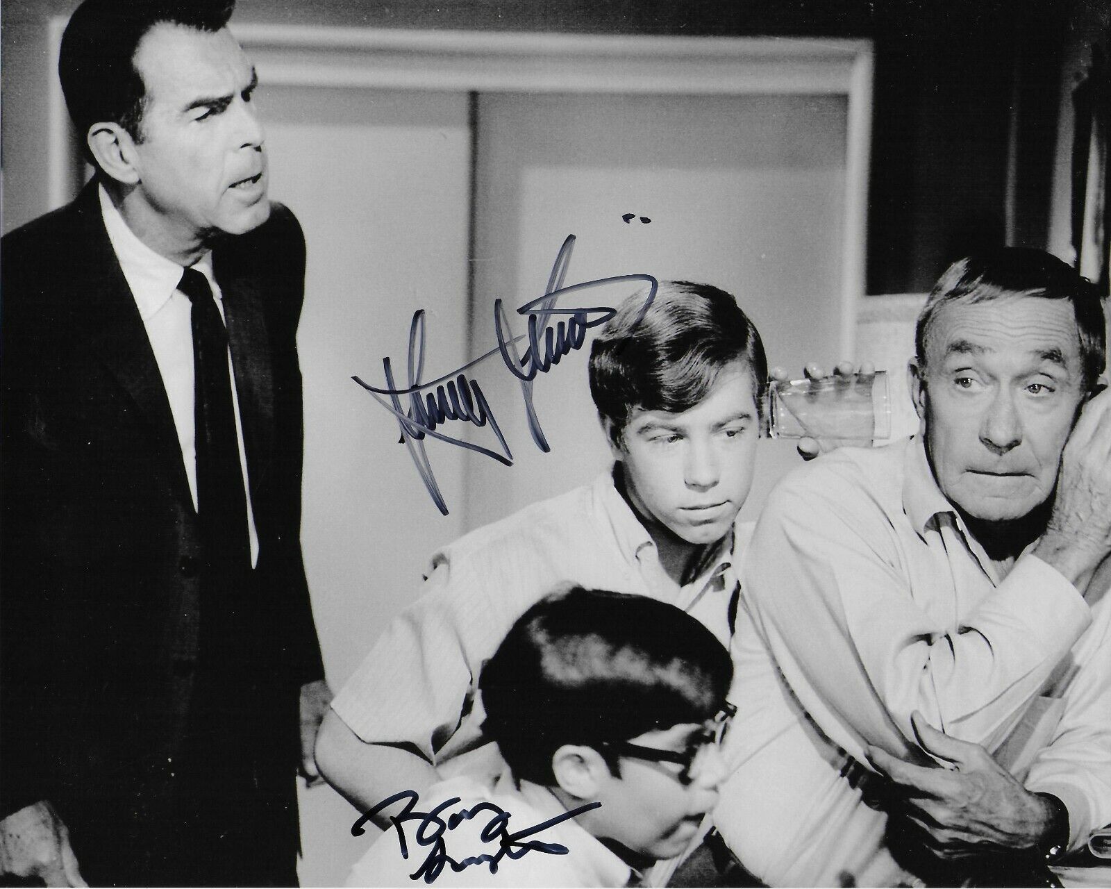 Stanley & Barry Livingston My Three Sons Original 8X10 Autographed Photo Poster painting #4