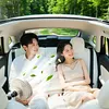 Rechargeable Car Cooling Fan 3 Speeds and 300 Degree Adjustable Vehicle Rear Headrest Fan for Sedan SUV RV Pickup Truck Van